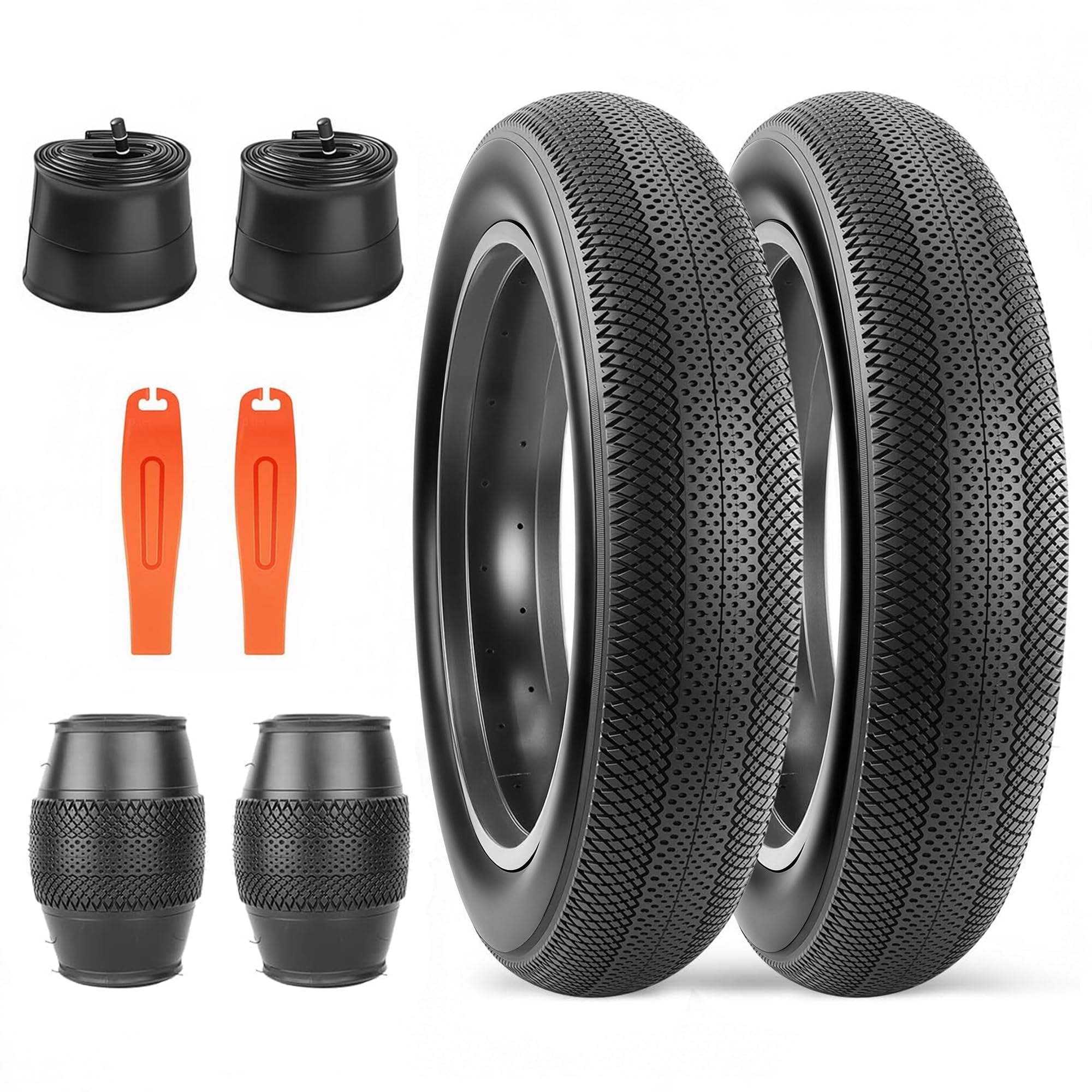 ZUKKA pneumatici da bicicletta da 20/26 pollici, 20/26 x 4,0 cm, per bicicletta elettrica, compatibile con Wide Mountain Snow Bicycle (Fat Bike Tires)