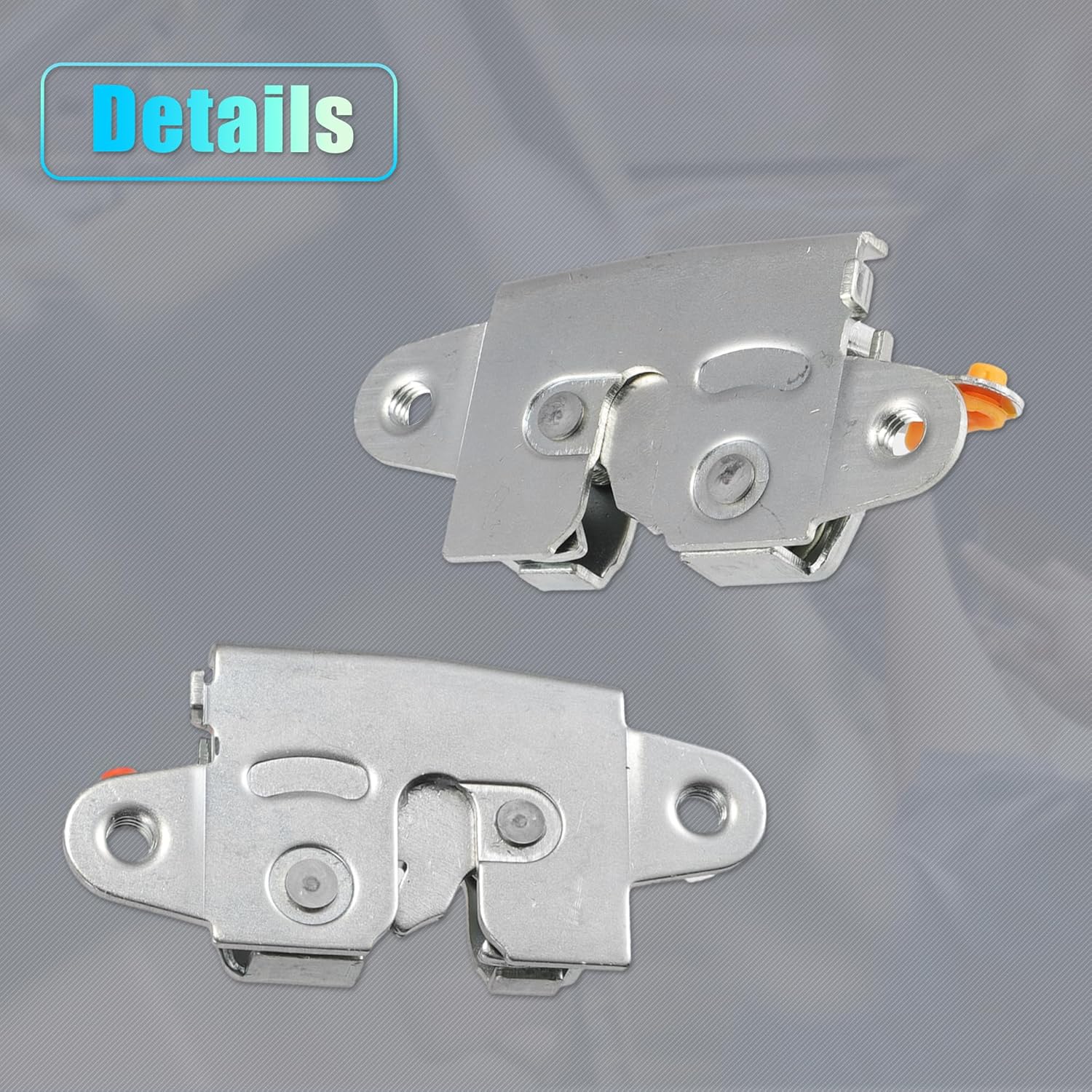 X AUTOHAUX Replacement Rear Liftgate Door Lock Actuator for Toyota Tacoma 2005-2006 Tailgate Latch Assembly No.6578004030/6579004040 Silver Tone 1 Pair