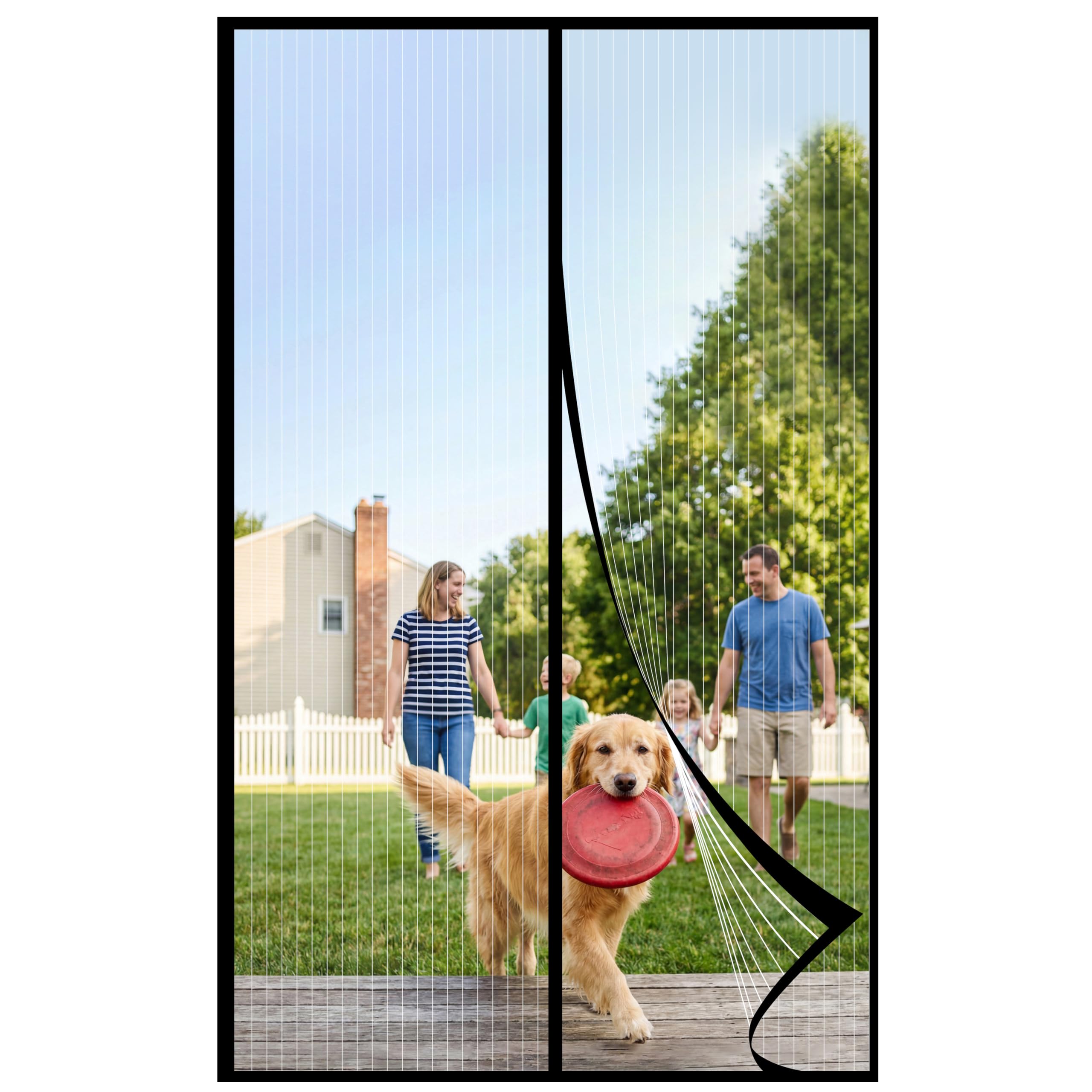 ViShawtek Fliegengitter Balkontür 120x240, Fliegengitter Tür, Insektenschutz Balkontür Magnet, Fliegenvorhang Terrassentür Ohne Bohren, Moskitonetz Tür, Mosquito Net Door, Fly Screens For Doors