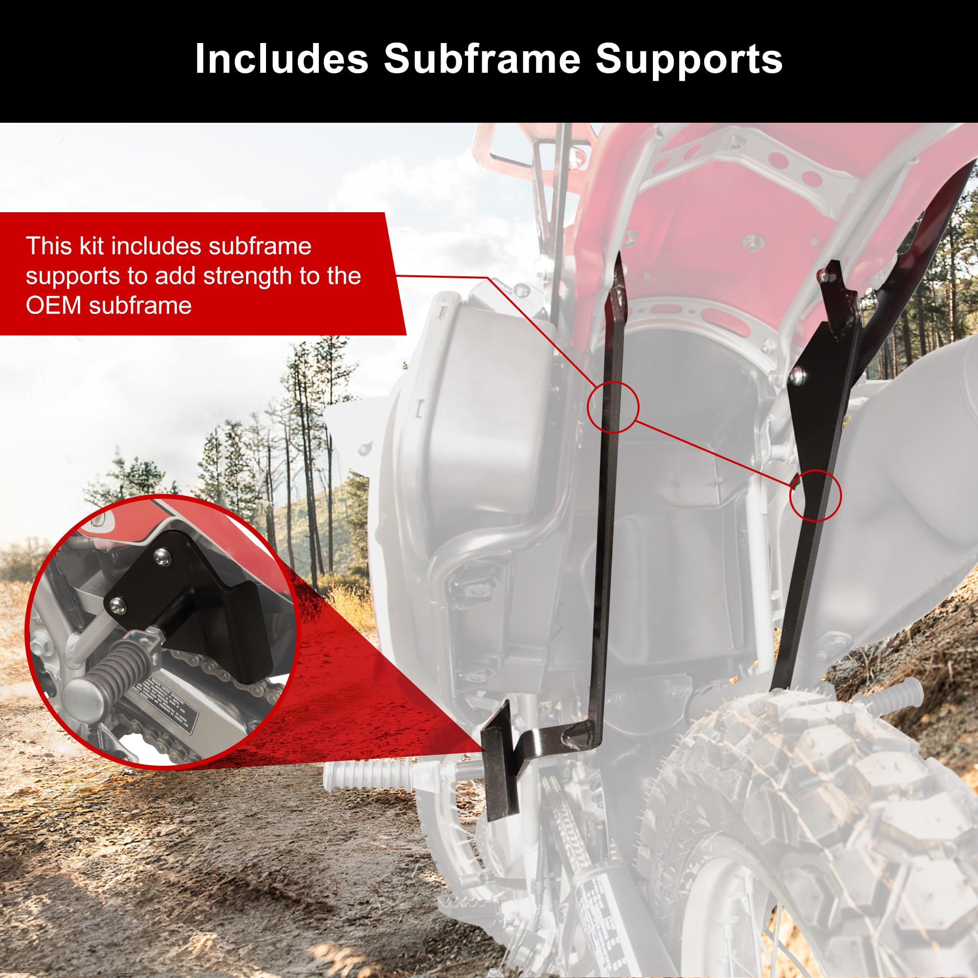 Dr650 Rear Rack Tusk Olympus Tank Bag Review Tusk Top Rack & Sub Frame Supports For Honda ...