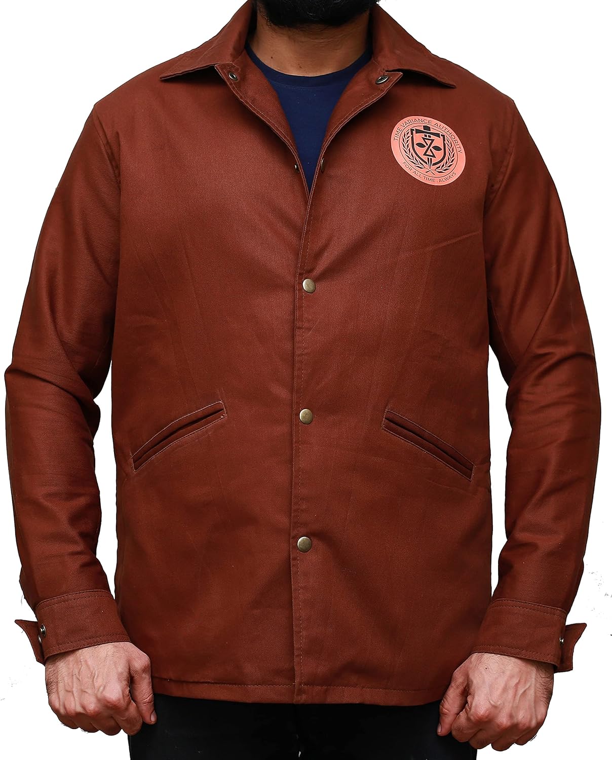 Loki Variant Cotton Brown Jacket Men