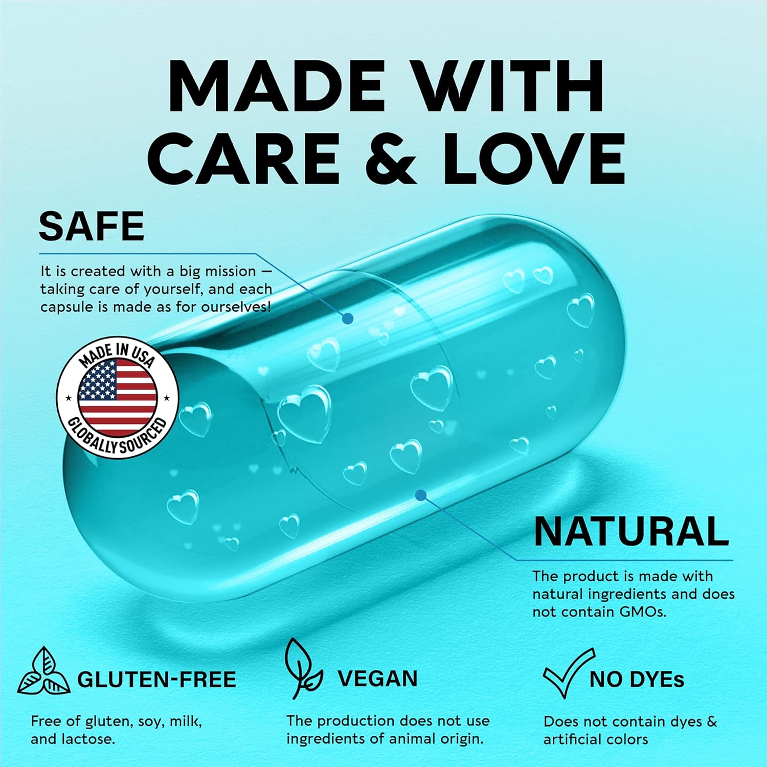 NAC & Vitamin B Complex Capsules - N-Acetyl L-Cysteine - Antioxidant, Immune & Thyroid Support - 11-in-1 B-Complex + Vitamin C, Choline, Inositol - Energy, Brain & Heart Support Supplements : Health & Household