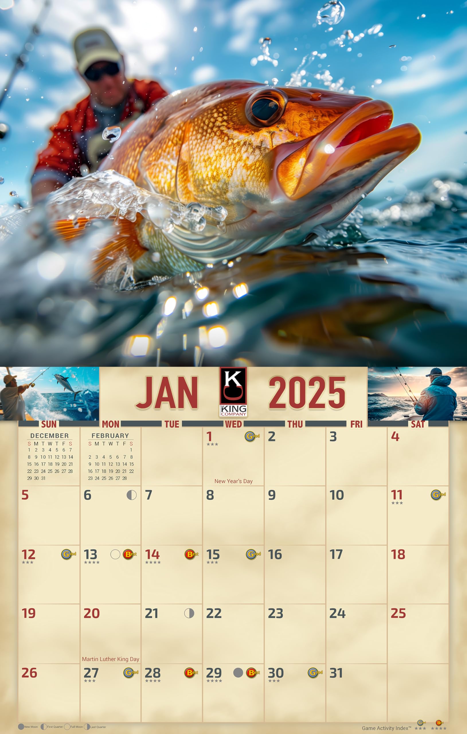 2025-saltwater-fishing-wall-calendar-16-month-x-large-size-14x22-best-saltwater-sport-fish-calendar-by-the-king-company-monster-calendars-amazon-co-uk-stationery-office-supplies
