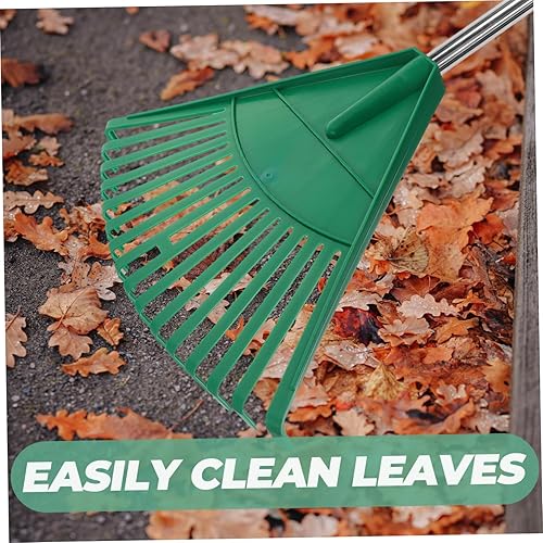 Miniatura 3 de Milisten Rastrillo de jardinería para jardinería, rastrillo para hojas, rastrillos de hojas para césped, rastrillos de plástico para césped,