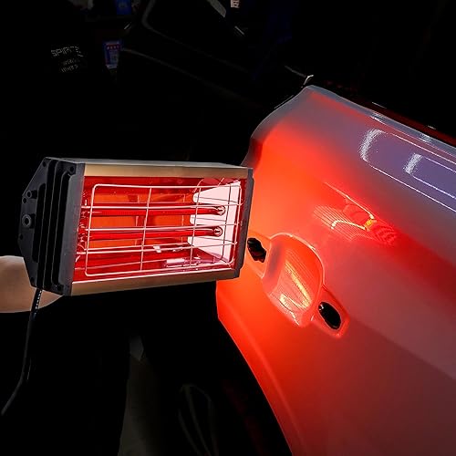 Miniatura 8 de Lámpara de curado de pintura infrarroja 2000 W 110 V de onda corta lámpara de calor infrarrojo de mano para reparación de carrocería de automóvil,