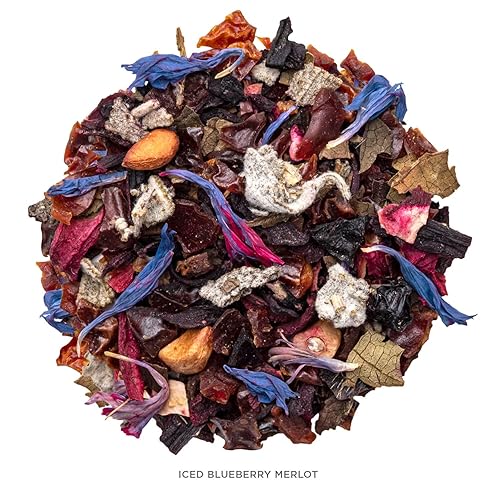Vista 27 de Tea Forte Tea Over Ice Blue Mint Nectar - Mezcla de té helado de hierbas orgánicas sin cafeína, 5 bolsas de té con infusor piramidal hecho a mano