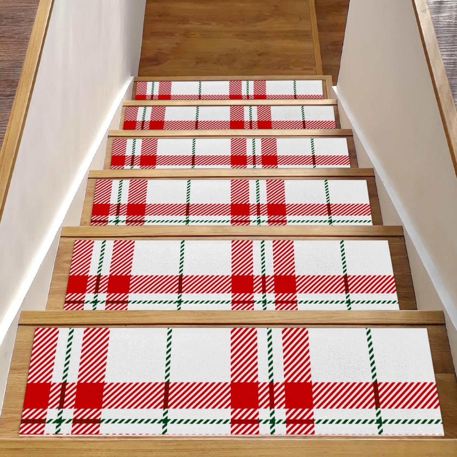 Peldaños de agarre de escalera para perros, alfombras antideslizantes de madera interior 30x8