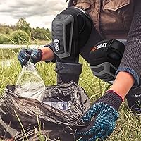 Vista 14 de REXBETI - Rodilleras para trabajo, rodilleras de gel de construcción, resistentes, cómodas y antideslizantes, para limpiar el suelo y el jardín