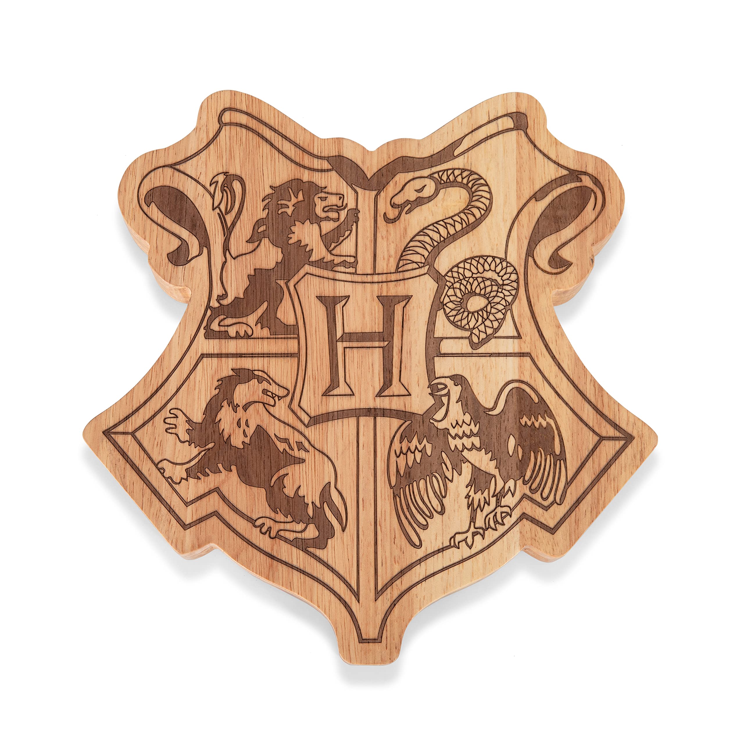 PICNIC TIME Service à fromage avec outils, charcuterie, planche de service, 11,75 x 11,6 x 1,65, Harry Potter Poudlard – Parawood
