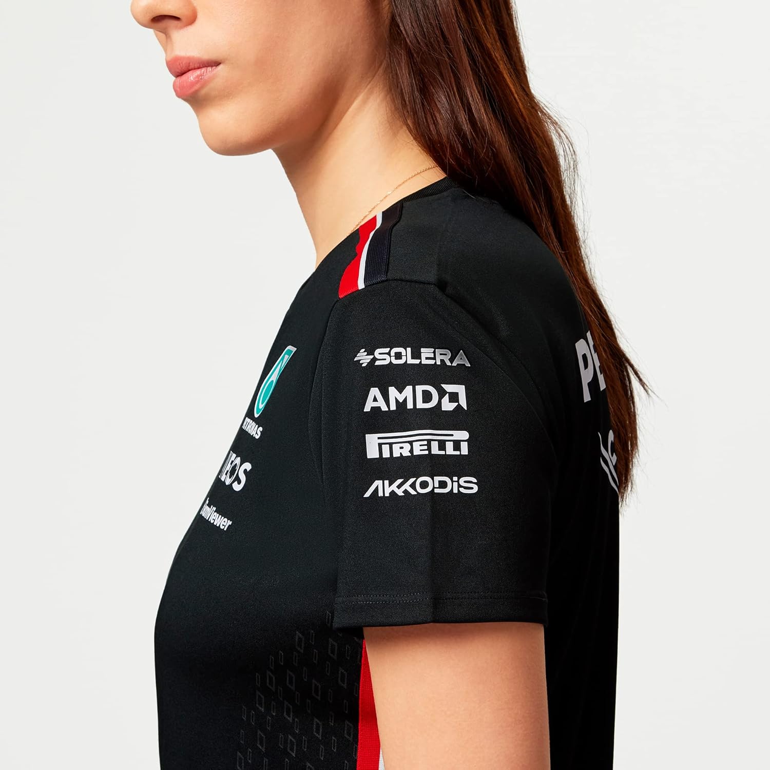 Mercedes AMG Petronas Formula One Team - Womens 2023 Team T-Shirt - Black - Size: XS