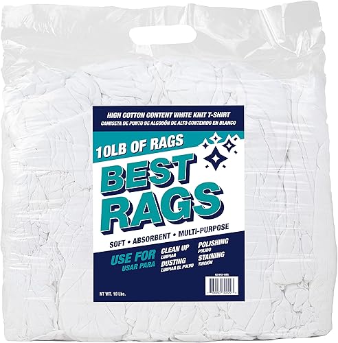 Arkwright - Trapos de limpieza  Paños de lavado de material de camiseta de alta calidad, 100% algodón, ligero, de secado rápido, absorbente, para el