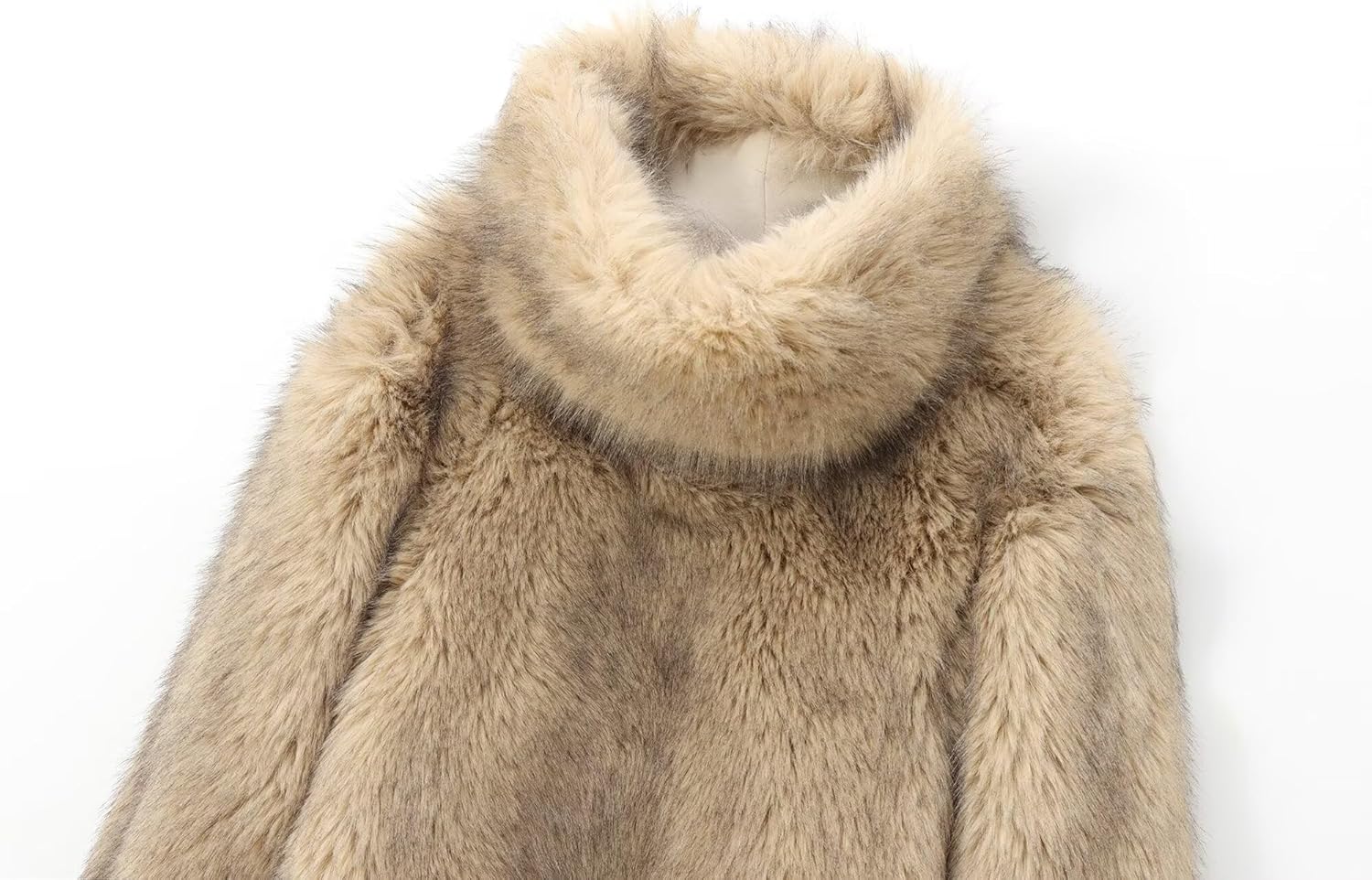 Minimalist Faux Fur Coat Fashion Blogger Retro Pullover Coat Women For Winter