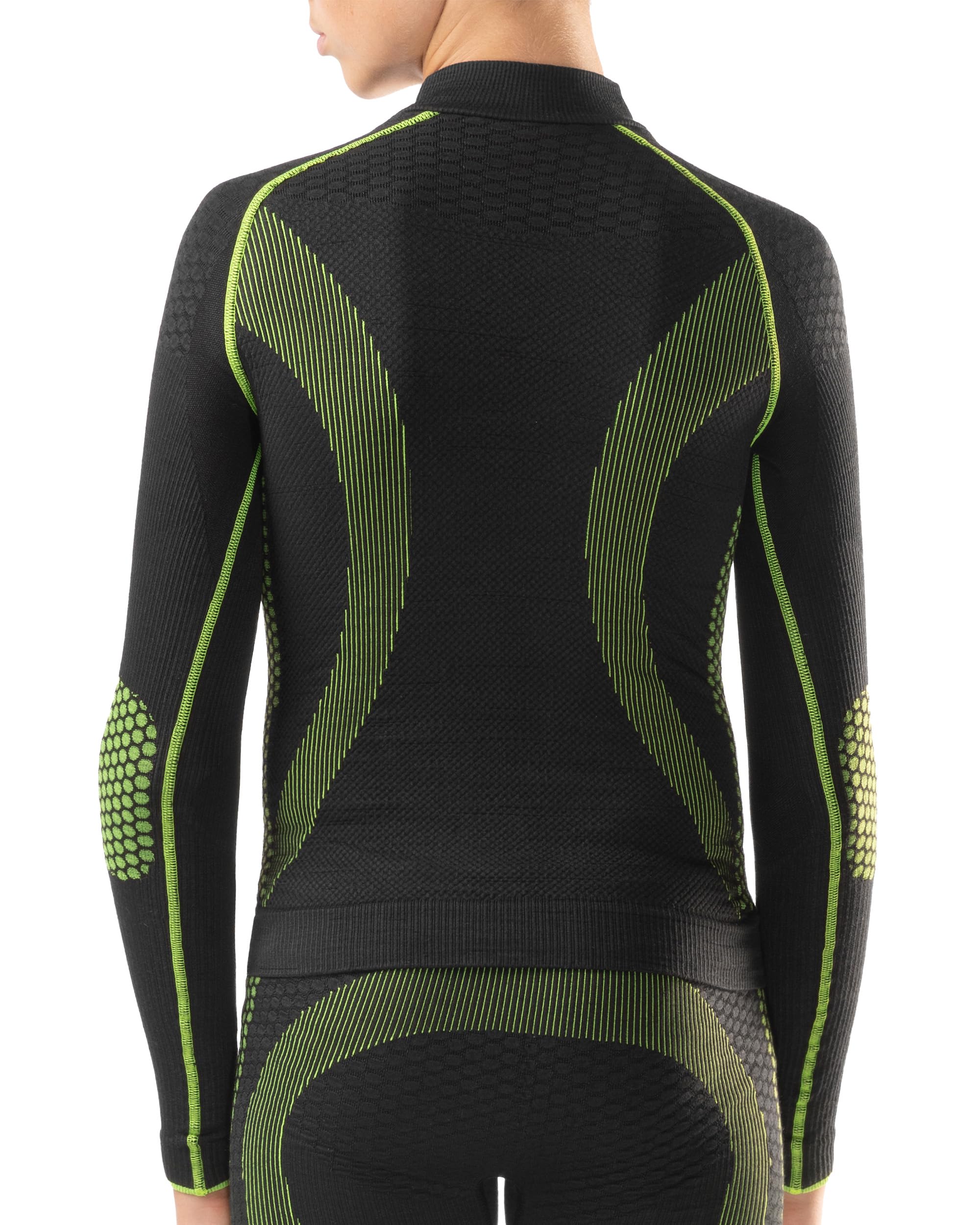 Iron-Ic - T-Shirt Junior Maniche Lunghe I-Protect Seamless Cut Resistant per Sport Outdoor in Climi Freddi con Fitting Slim Compression - Art. 201984