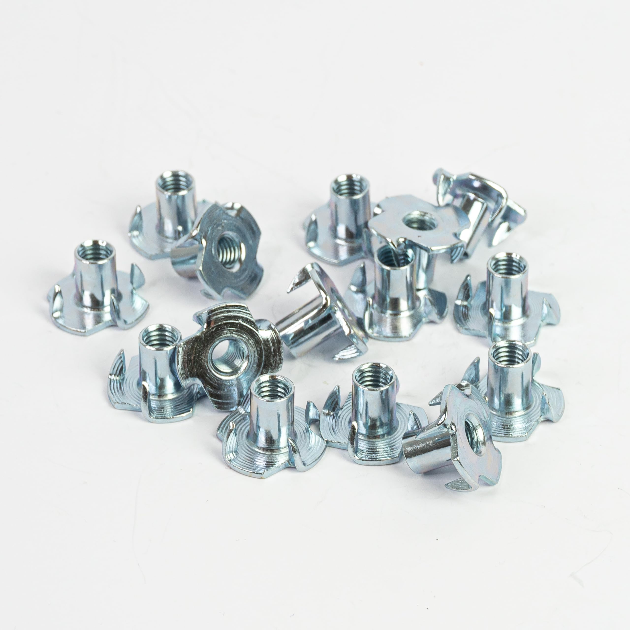 Sourcingmap, Dado A T 1/4"-20 A 4 Punte, Per Gambe Da Tavolo, Arrampicata, Pareti In Legno, Per Armadietti, 20 Pezzi - Foto 8