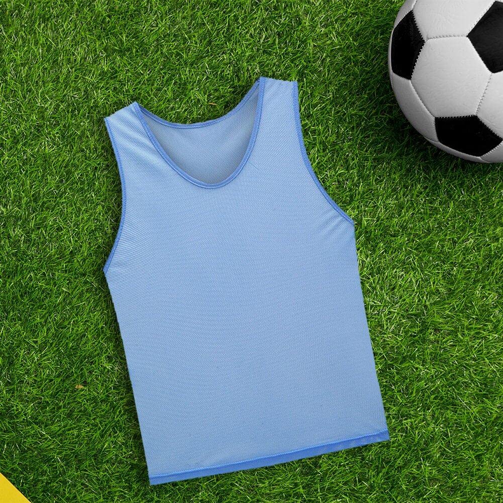 Sanfly Maglie Proiettati di Scrimmage per Adulti 6 Pezzi/Set di Maglia Sportiva per Abbigliamento Sport Pallavolo Basket di Calcio