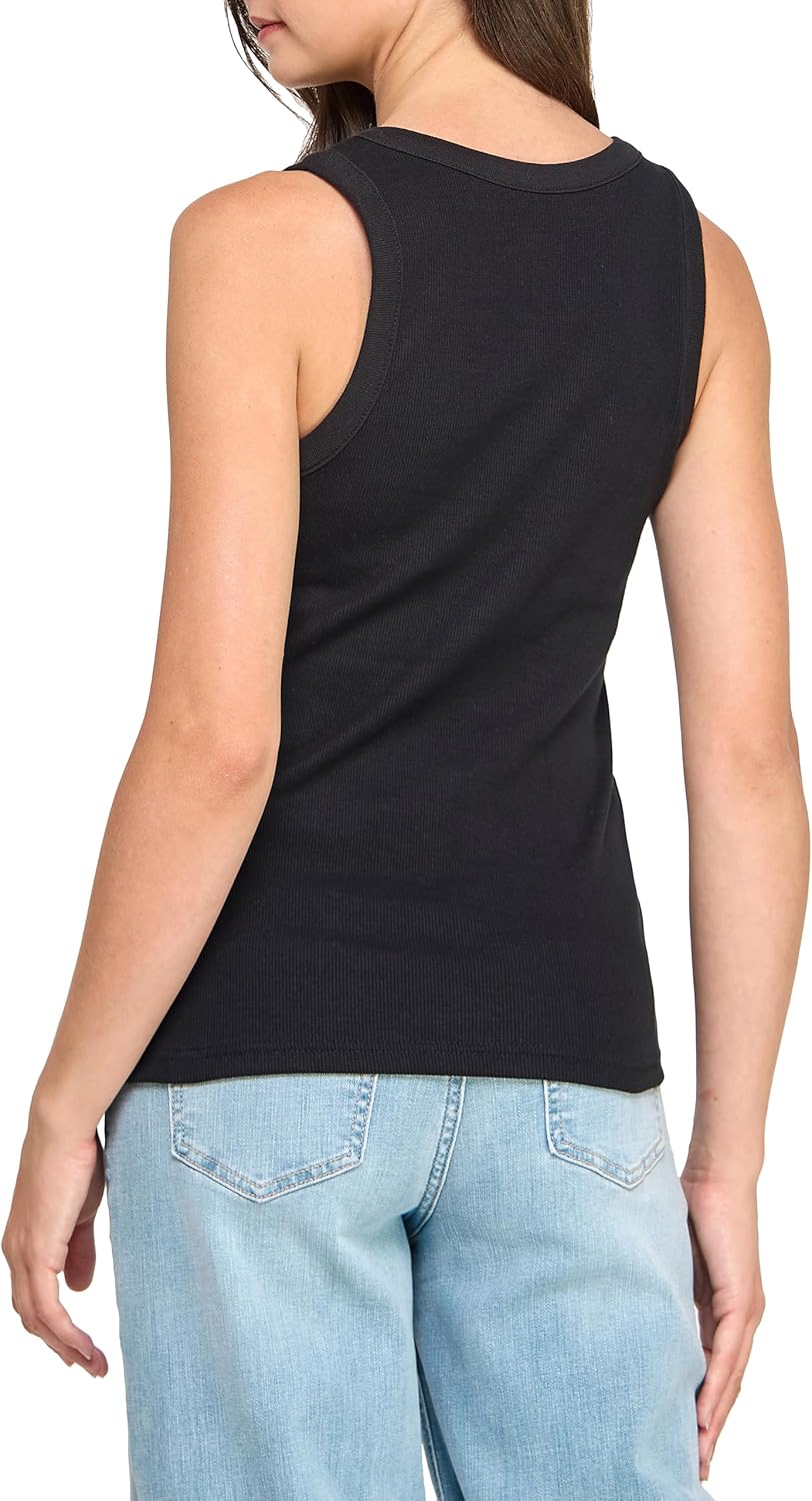 GREEN VOYAGE Women's GOTS Certified Organic Cotton Sleeveless Shelf Bra Rib Tank Tops - Image 5