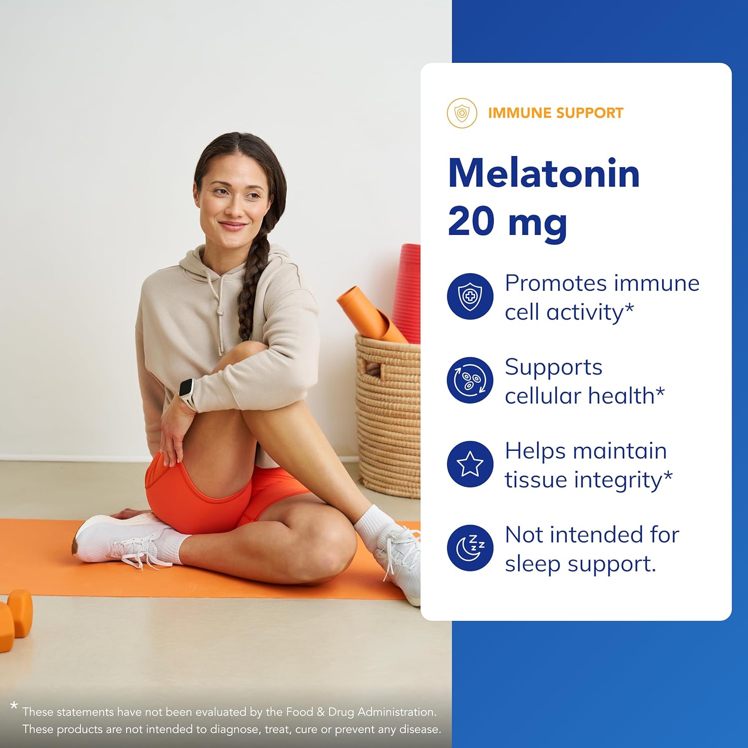 Pure Encapsulations Melatonin 20 mg - Not Intended for Sleep Support - for Immune System & Healthy Cells - 99.5% Purity Melatonin - Gluten Free & Non-GMO - 180 Capsules