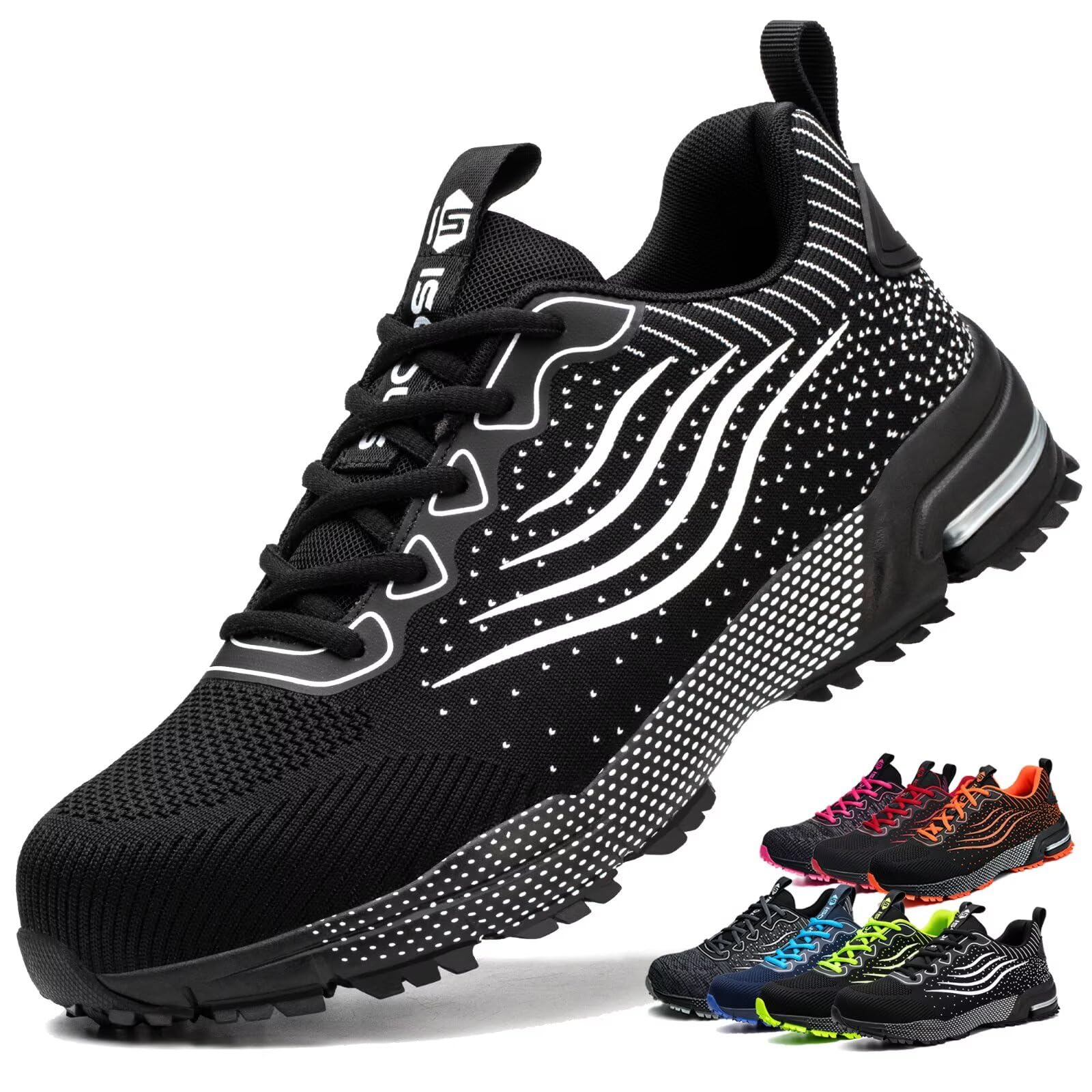 Scarpe Antinfortunistiche Uomo Donna Scarpe da Lavoro Leggere Traspiranti Scarpe da Cantiere con Punta in Acciaio