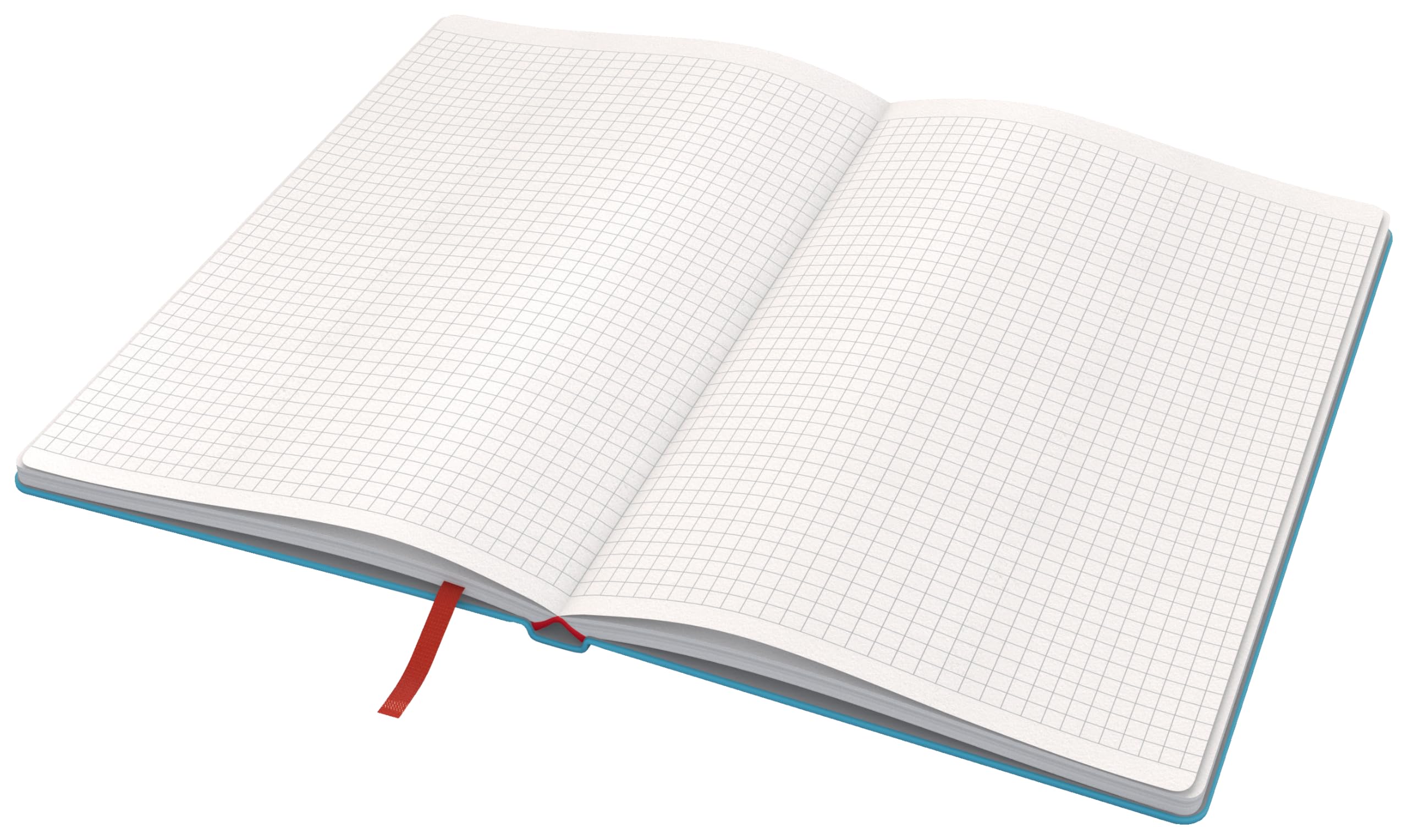 Leitz Quaderno a quadretti, Copertina rigida, Formato A5, 80 fogli, Gamma Cosy, Blu Calmo, 44540061
