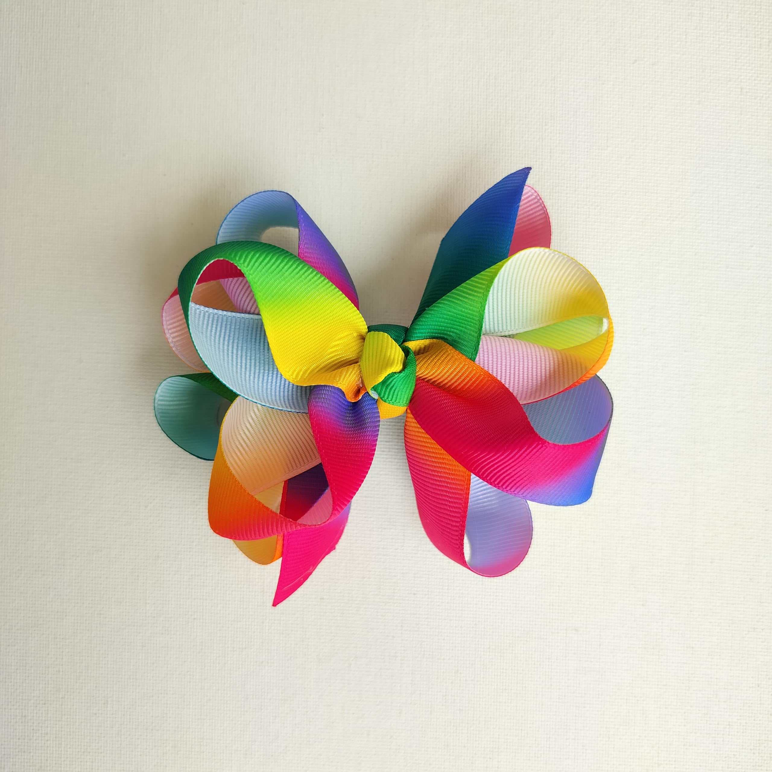TinyShiny_Octopus Bow - 4Layers, Bows for Girls, Bows for Babies, Girls Hair Accessory, Woman hair accessory, Medium size Bow (Rainbow Multicolor) (B0CG1LJZJF) Amazon Price History, Amazon Price Tracker