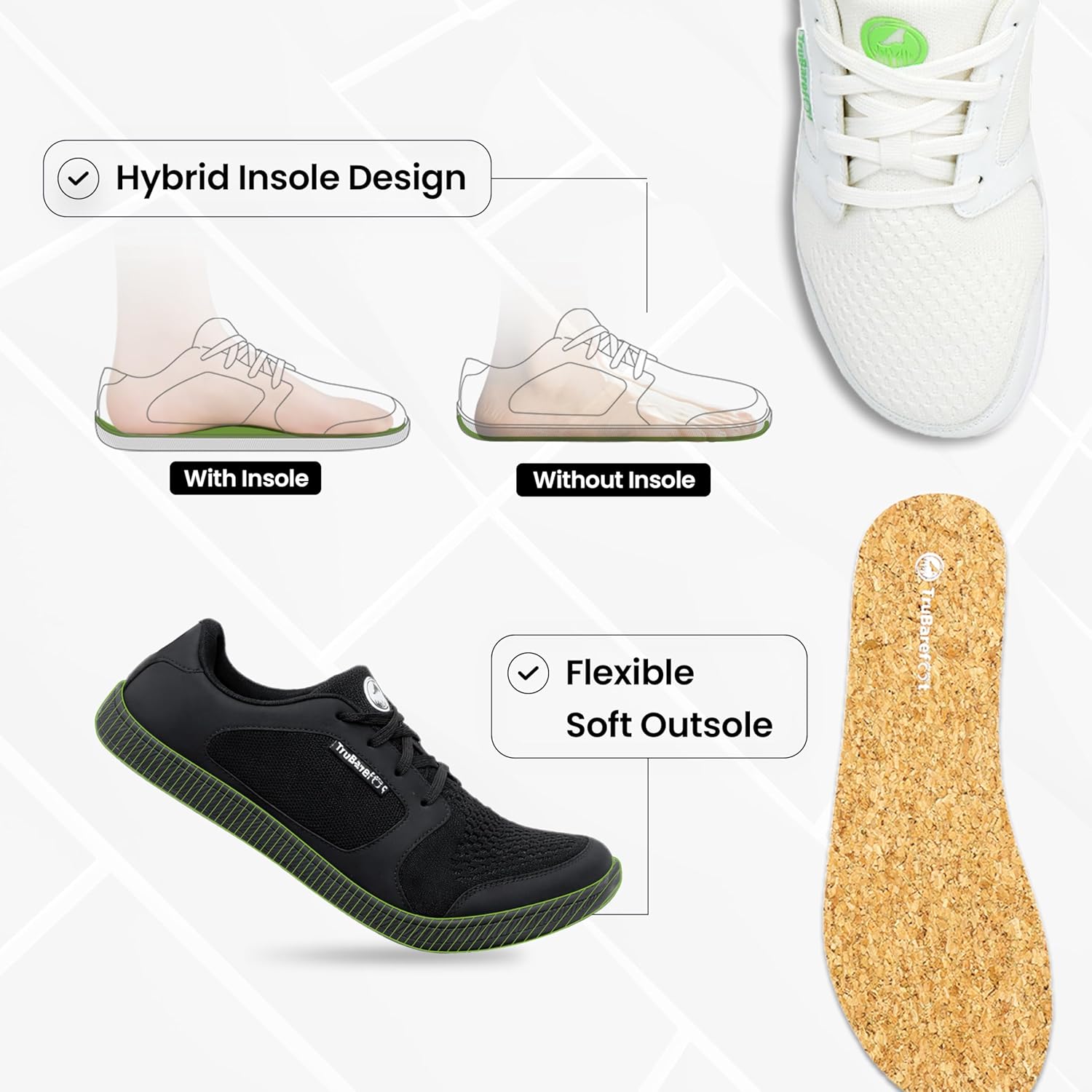 Minimalist Barefoot Shoes for Men and Women - Wide Toe Box, Zero Drop Sole, Lightweight & Breathable Walking Shoes