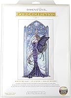 Dimensions Gold Collection Wintertime Fairy Cross Stitch Kit 10x17" 18ct White Aida - Advanced Winter Magic for Experienced Stitchers
