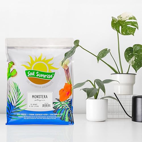 Vista 11 de Monstera - Mezcla de tierra para macetas para plantas de interior (8 cuartos de galón), mezcla personalizada para cultivo y trasplante