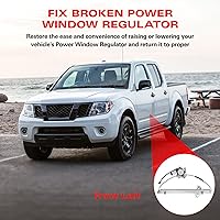 Vista 5 de BDFHYK 741-348 Regulador de ventanilla eléctrica con motor lado izquierdo delantero del conductor para Nissan Frontier 2005-2015, Pathfinder