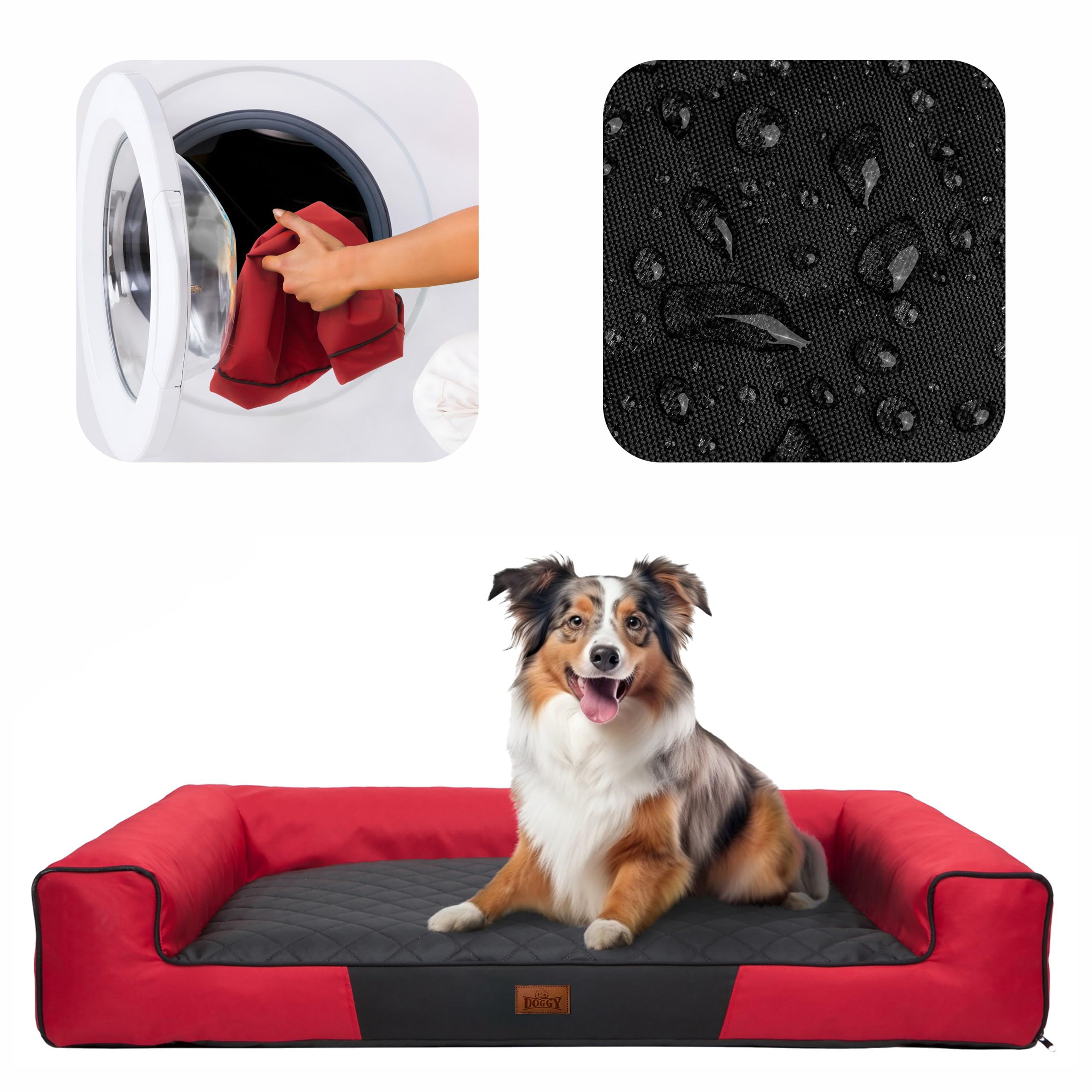 Cuccia per animali domestici, cuscino per cani, cuscino per cani, letto, divano, cuccia per cani, letto per cani, materasso per cani, materasso marrone con materasso marrone, L – 80 x 55 cm