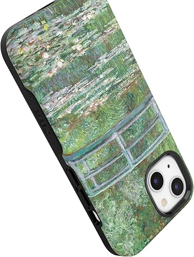 Vista 227 de Casely Funda para iPhone 13 Compatible con MagSafe Color Splash de medianoche Funda retro abstracta Color de medianoche Splash Abstracto