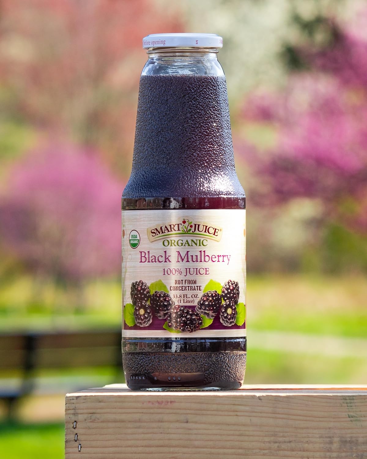 Smart Juice Organic Black Mulberry Juice - 33.8 fl oz (1L) - (case of 6)