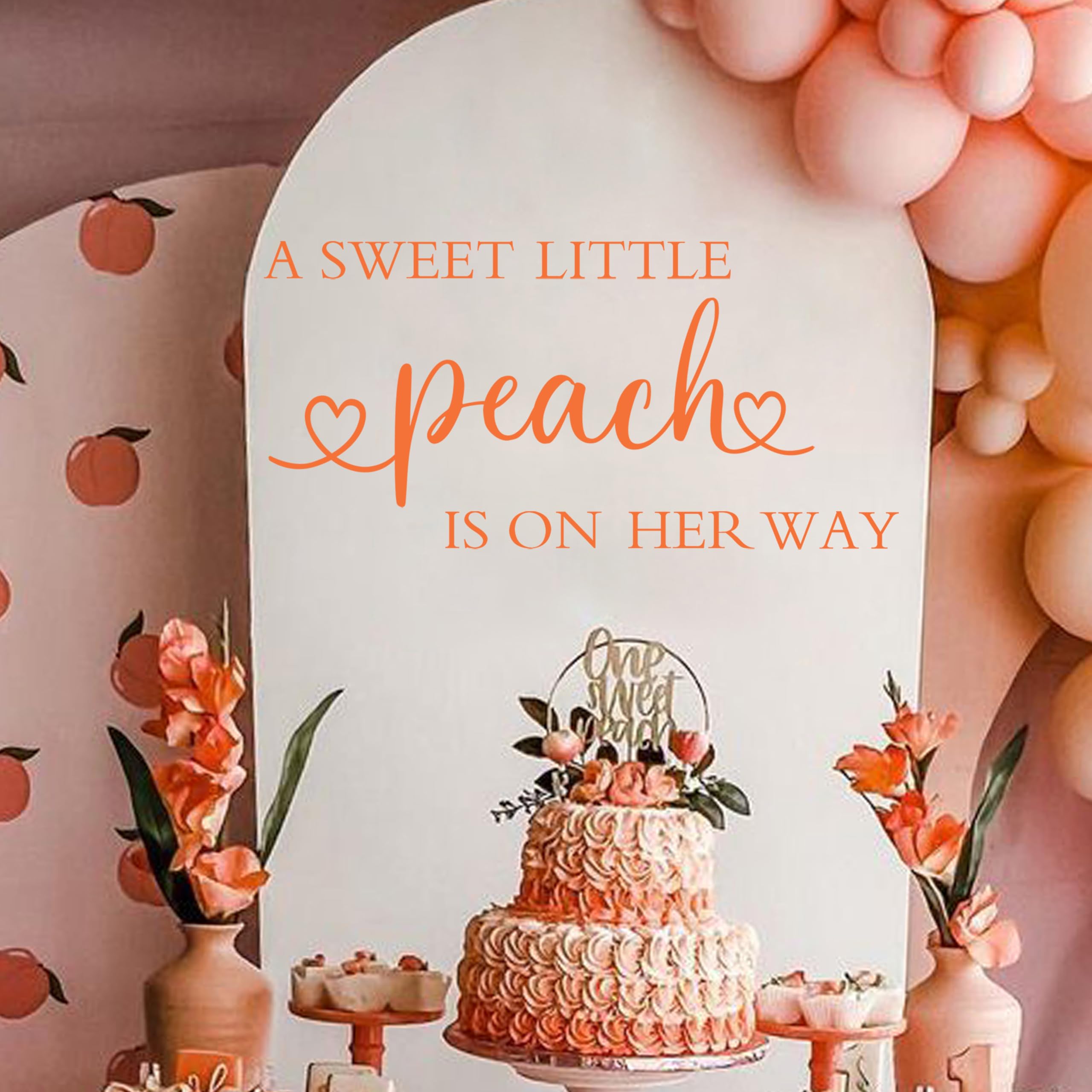 Babyparty Einladungskarten Mit Umschlägen – 20 Stück, Süßes „A Little Peach Is On The Way“ Design