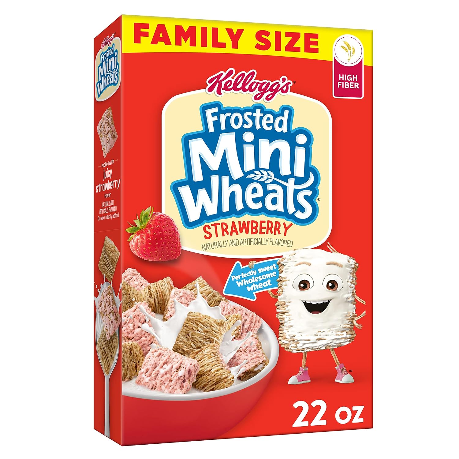 Frosted Mini Wheats Strawberry Breakfast Cereal - 22 oz - Kellogg's