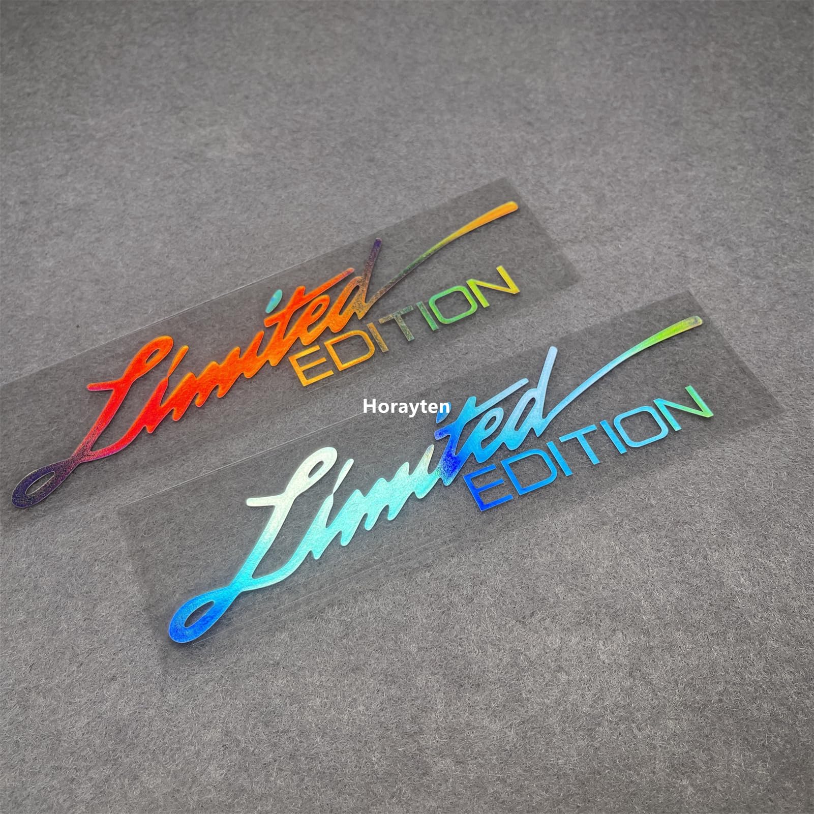 2X Car Styling Vinyl Graphic Decals for Limited Edition Truck Body Auto Rear Front Windshield Window Sticker 160x38mm (Laser)