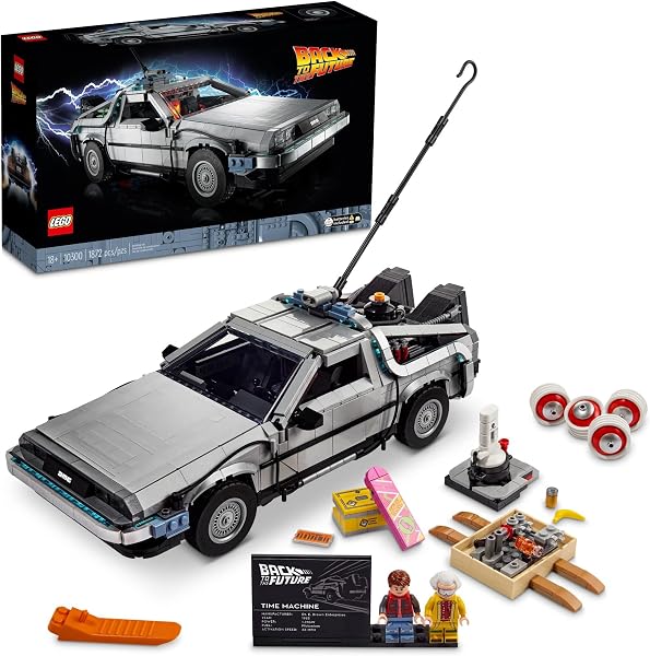 Lego Icons Back to The Future Time Machine 10300 Building Set for Adults