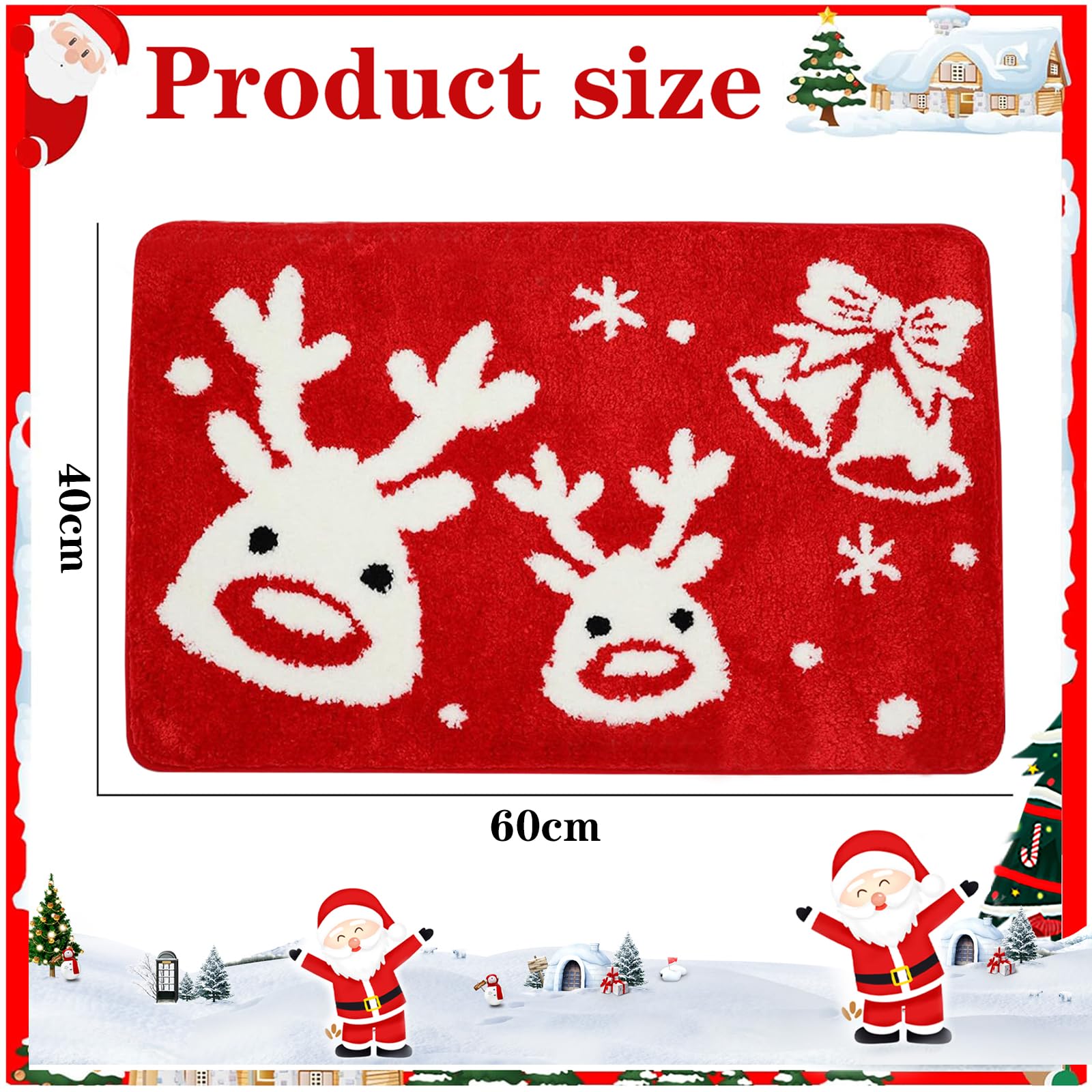 Zempertoopa Weihnachtsteppich Matten, 40 X 60 Cm We Produktbild-Vorschau 12