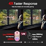 Souris de jeu avec Shell Honeycomb léger, câble ultra-léger26 RGB Mice rétroéclairée avec 7 Conducteur programmable de boutons,PAW 3325 12000 DPI Souris pour PC Gamers et Xbox et PS4 Utilisateurs(Pink)