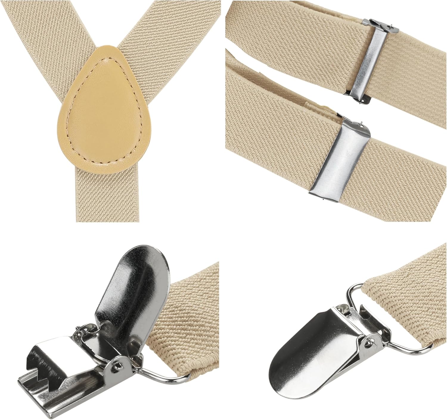 Allegra K Women's Suspenders Metal Clips Adjustable Elastic Band Y Shaped Suspender - Image 4