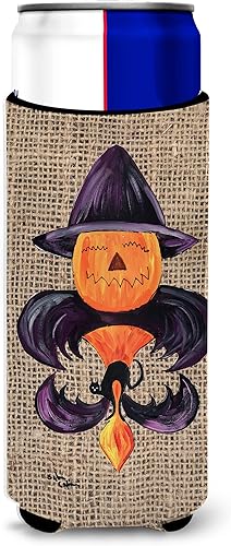 Vista 50 de Caroline's Treasures 8137LITERK Mardi Gras Fleur de lis Nation Botella de vino Hugger Botella Enfriador de Frigorífico Funda Abrazador Lavable a