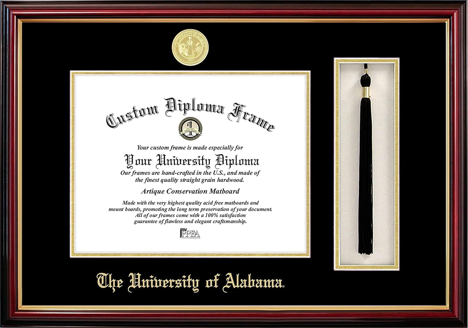 Campus Images University of Alabama, Tuscaloosa Tassel Box and Diploma Frame