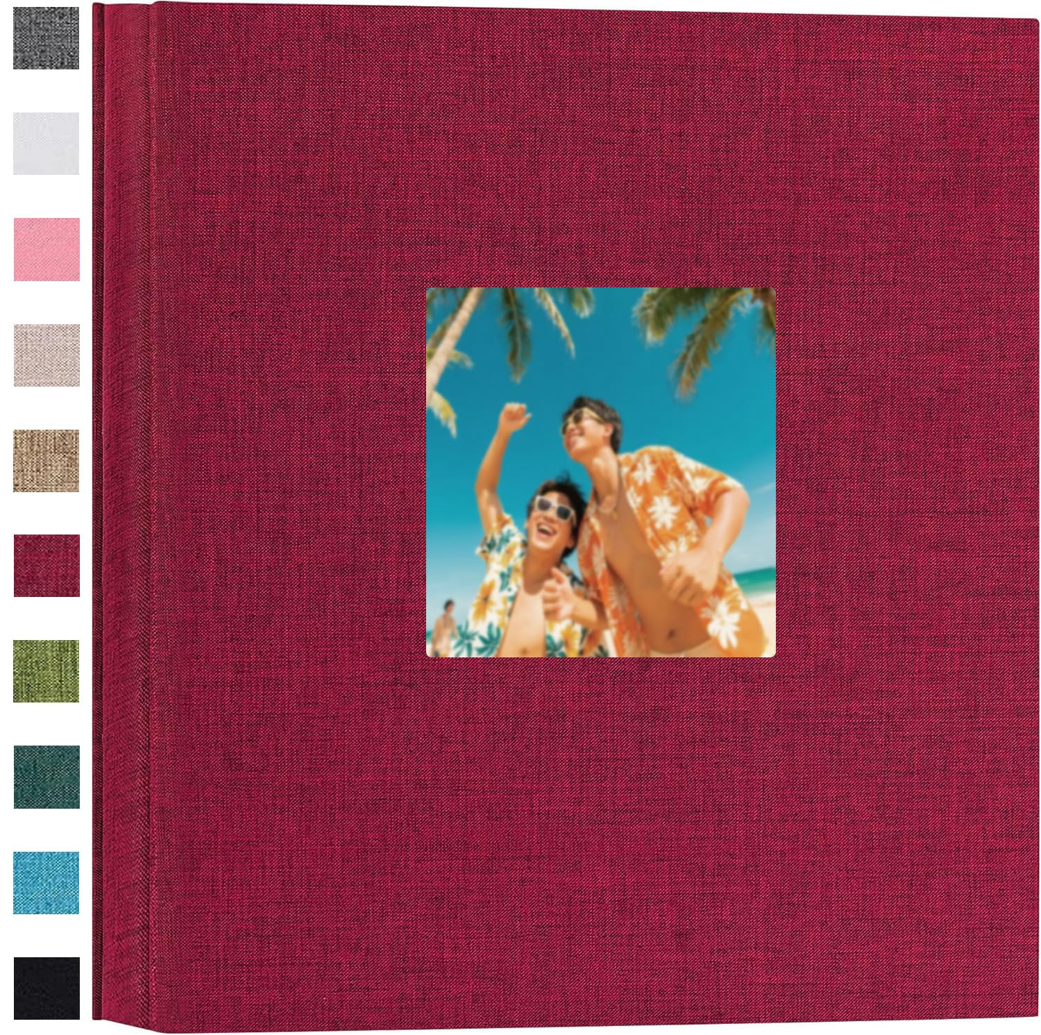 Ponping Linen Hardcover Photo Album 6x4 600 Photos Large Capacity for Family Wedding Anniversary Baby Vacation