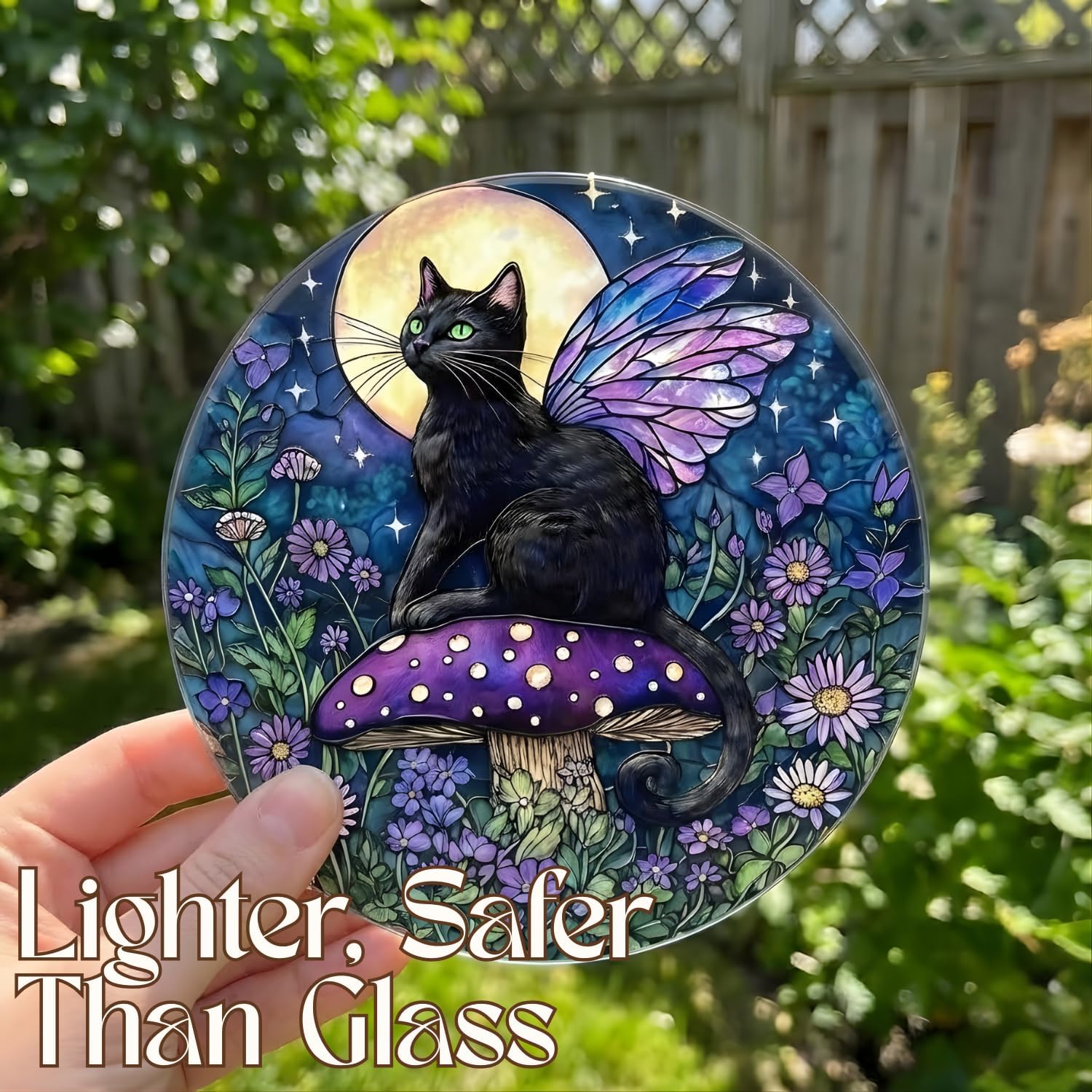 Acrylic Suncatcher Indoor Colorful Window Hanging Ornament Outdoor Sun Catcher Panel for Home Decor Car Garden Crystal Gift Tiffany Acrylic Dragonfly Suncatcher