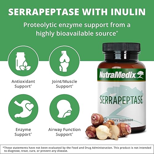Miniatura 3 de NutraMedix Paquete de suplemento de plan de fitness, incluye malato de magnesio para apoyo energético y atlético y serrapeptasa para el bienestar de