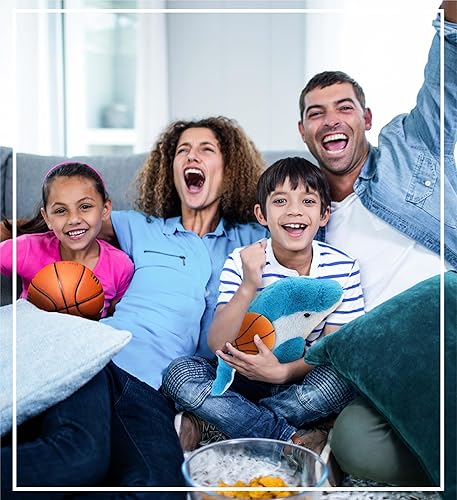 Miniatura 7 de DolliBu Delfín de peluche con baloncesto  Delfín suave y abrazable, adorable juguete de peluche de delfín para jugar, lindo regalo de vida