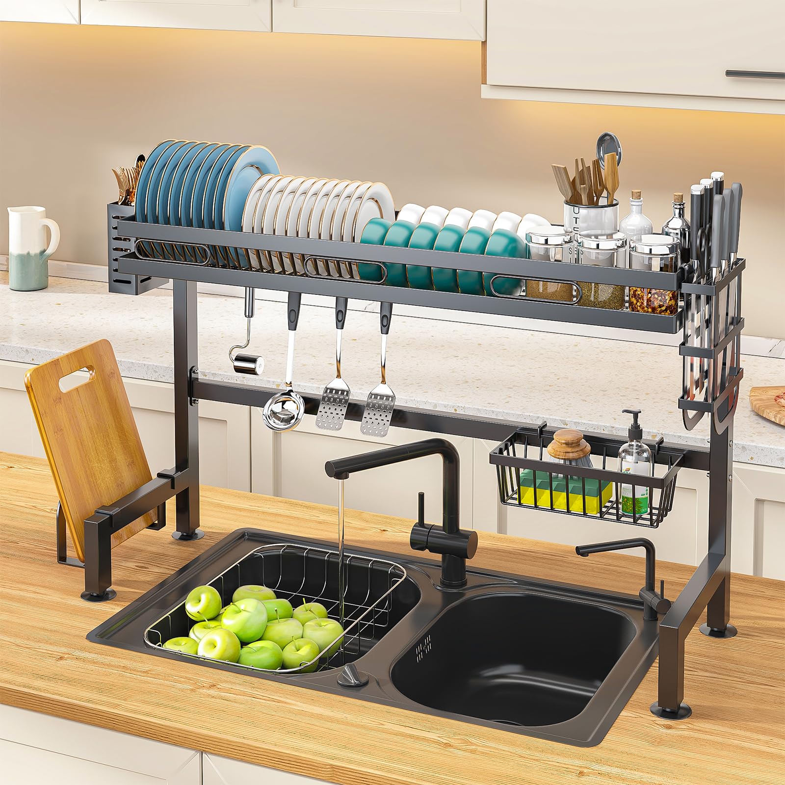 Over Sink Dish Drying Rack Large Capacity