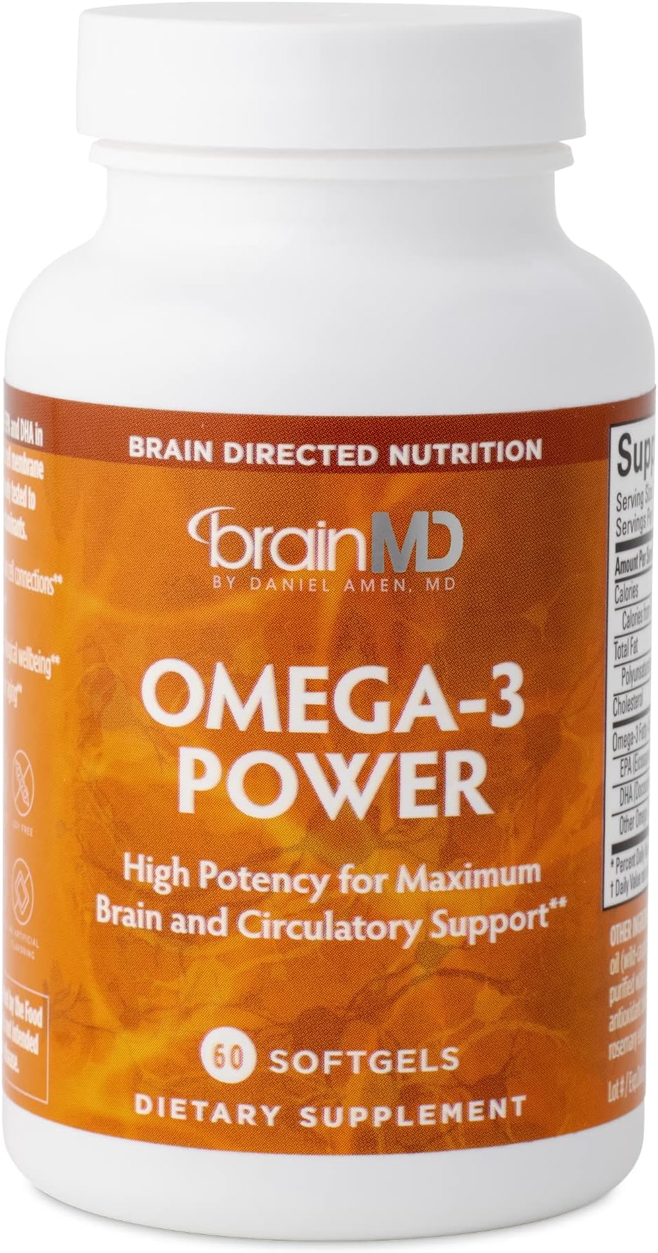 BRAINMD Dr Amen Omega3 Power 60 Capsules Joint