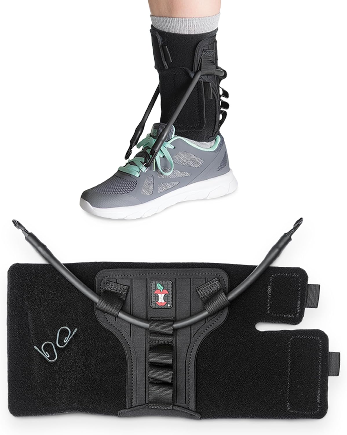 Core Products FootFlexor Foot Drop Brace - Soft Ankle Foot Orthosis (AFO) for Walking Support - Drop Foot Brace for Men & Women, Medium/Large