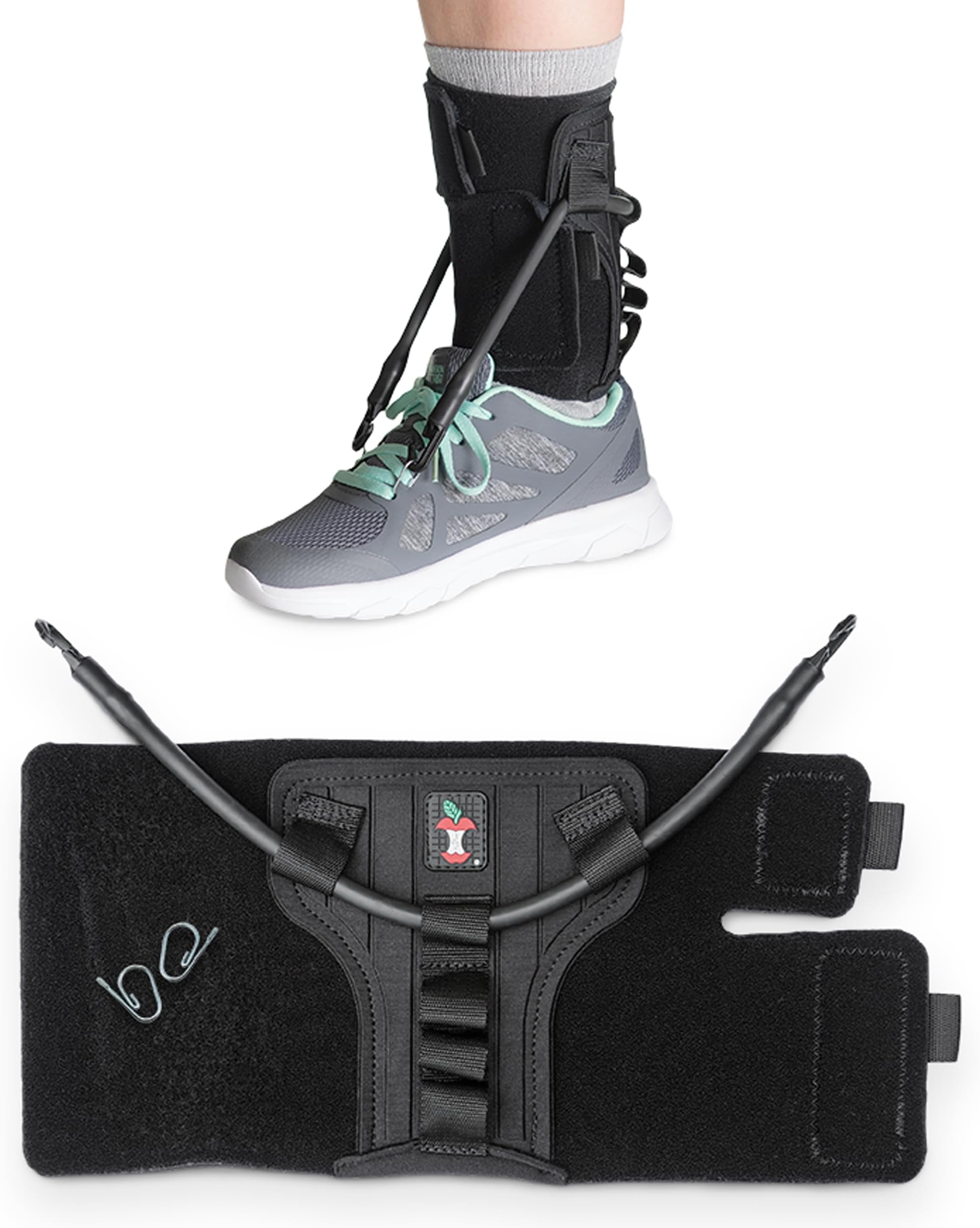 Core Products FootFlexor Foot Drop Brace - Soft Ankle Foot Orthosis (AFO) for Walking Support - Drop Foot Brace for Men & Women, XSmall/Small