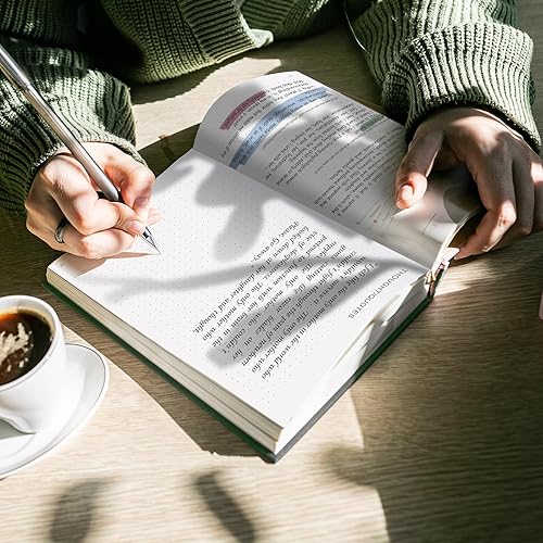 Miniatura 7 de JUBTIC Diario de lectura, diario de lectura para 75 reseñas de libros y seguimiento de tu progreso de lectura, accesorios para libros de regalo para