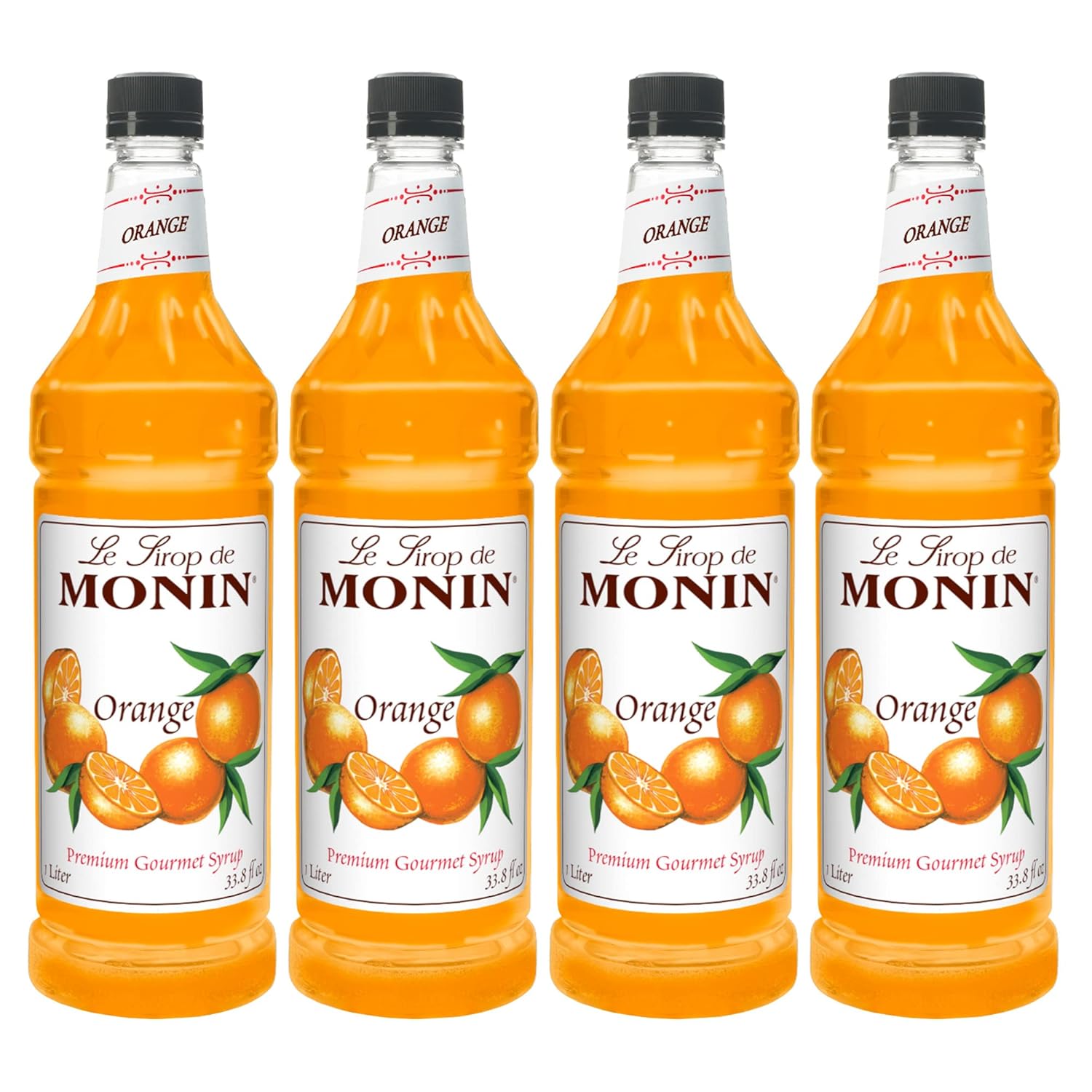 Monin Orange, 48-Ounce Packages (Pack of 4)